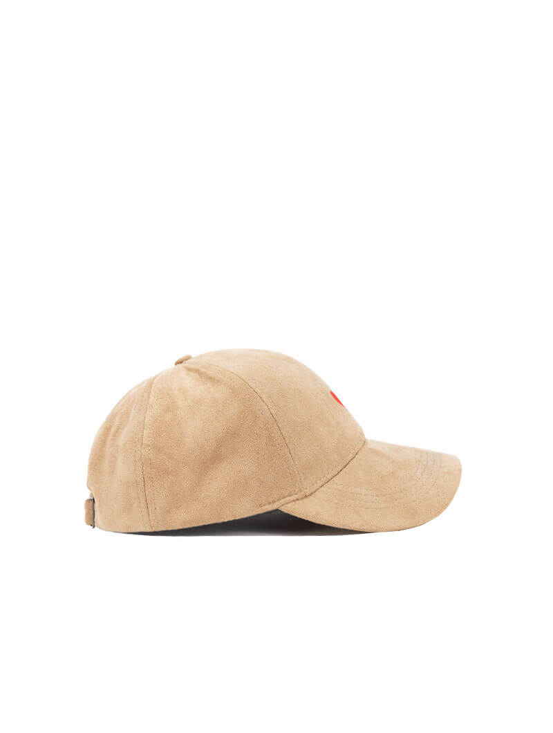 Casquette daim avec détail